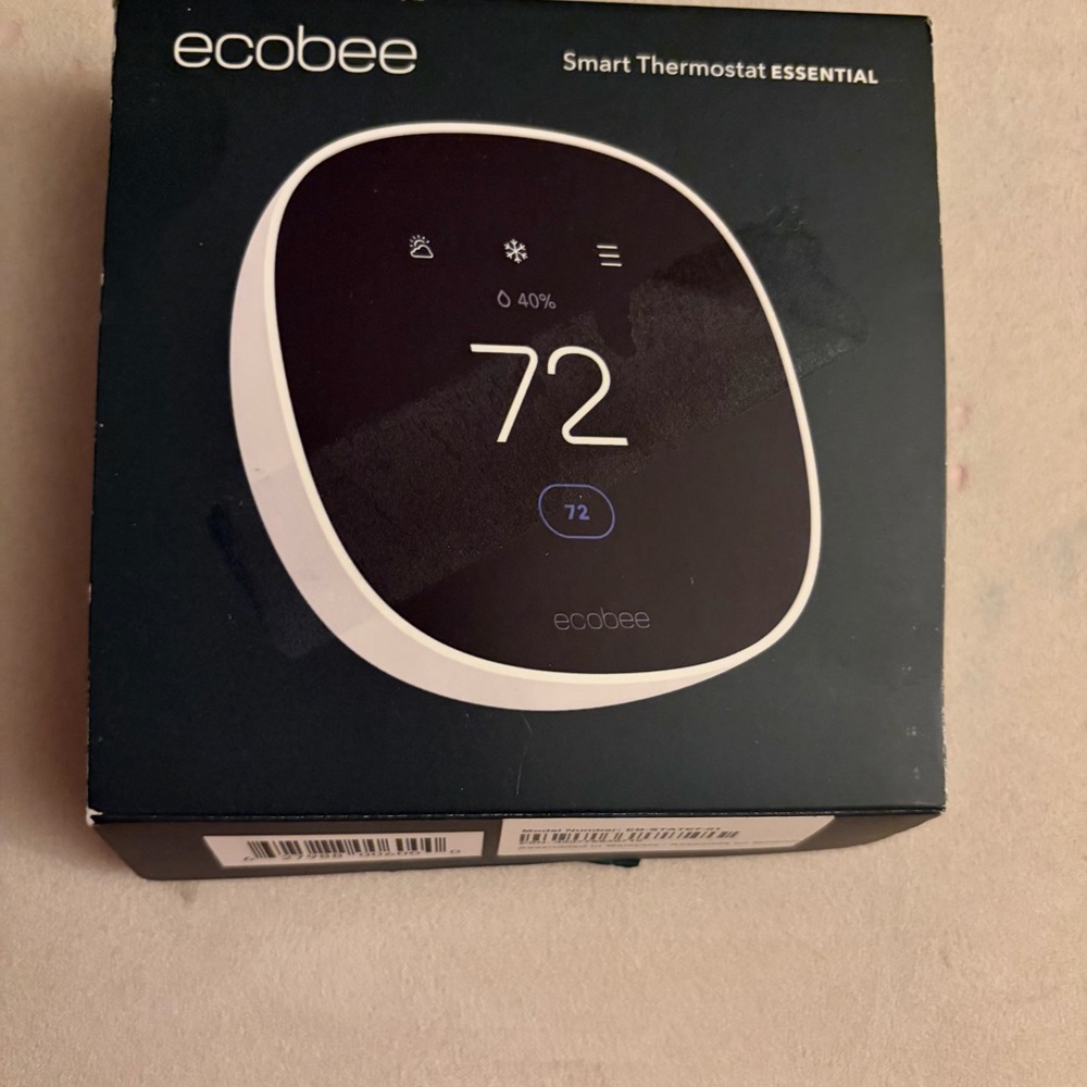 ecobee Smart Thermostat Essential - Black/White